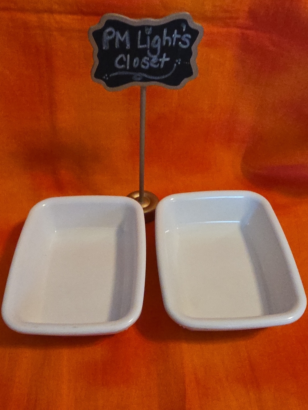 Aladdin Temp-Rite Snack Trays Set of 2 White